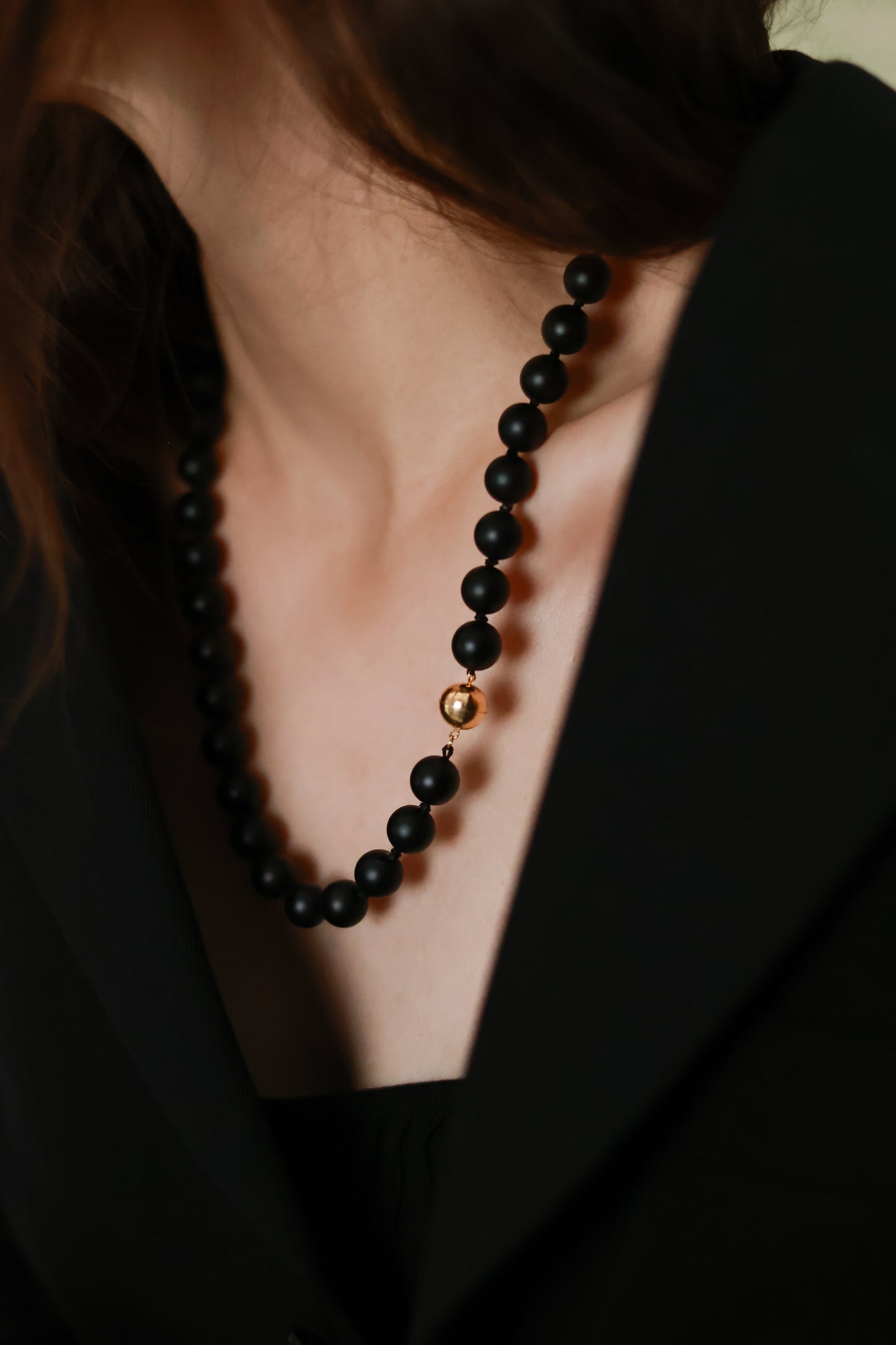 Onyx Bubble Necklace