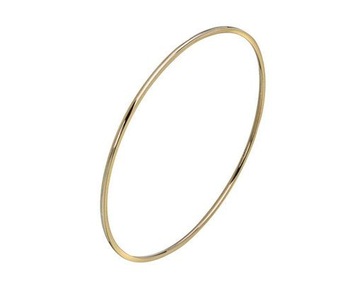 Solid Gold Round Wire Bangles Taylor Black Jewellery