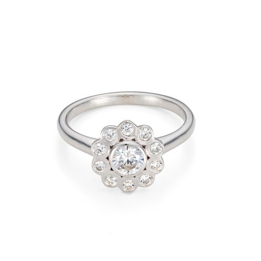 Diamond Daisy Ring