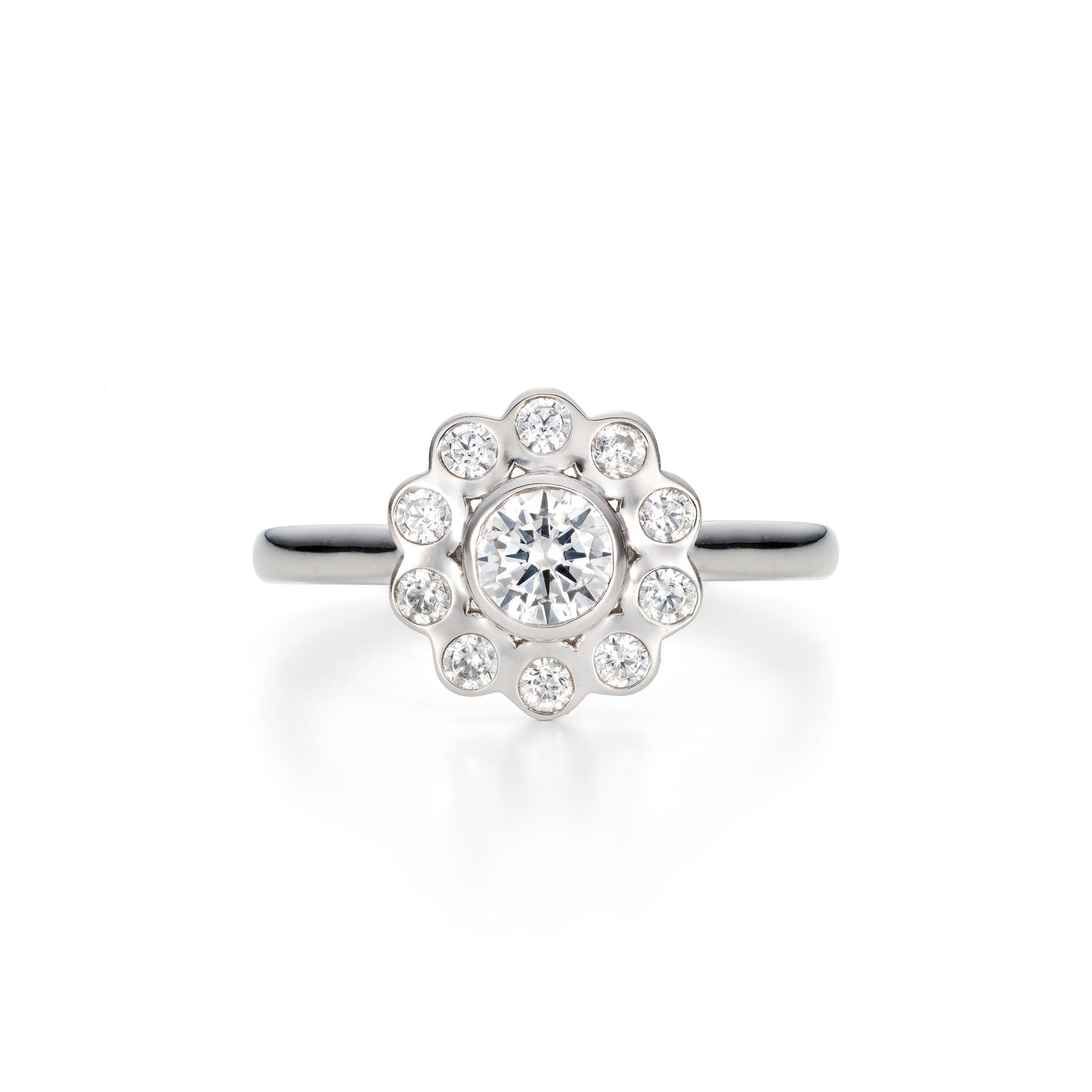 Diamond Daisy Ring