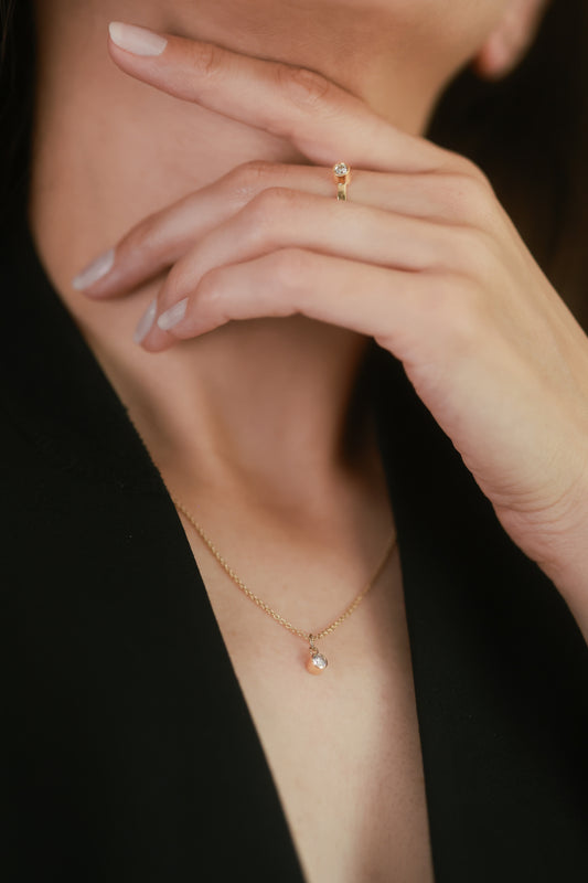 Diamond Rubover Necklace