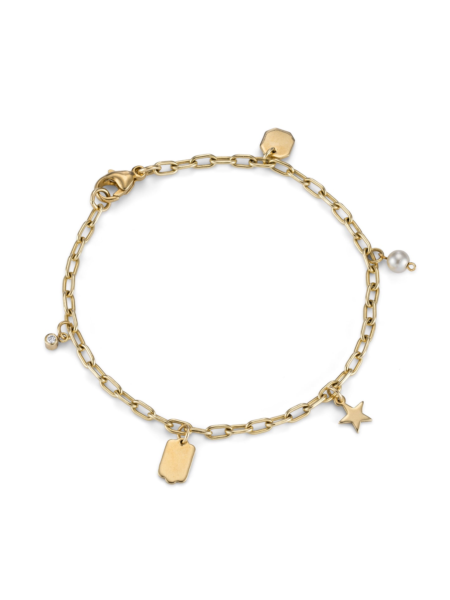 Gold Tag Bracelet