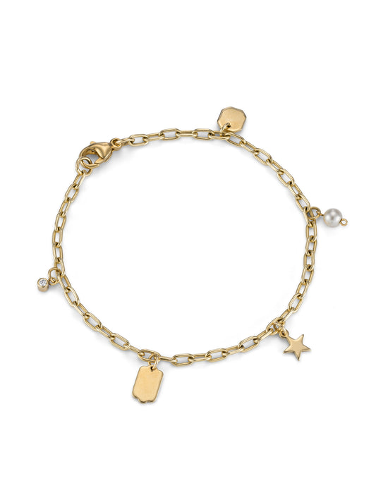 Gold Tag Bracelet