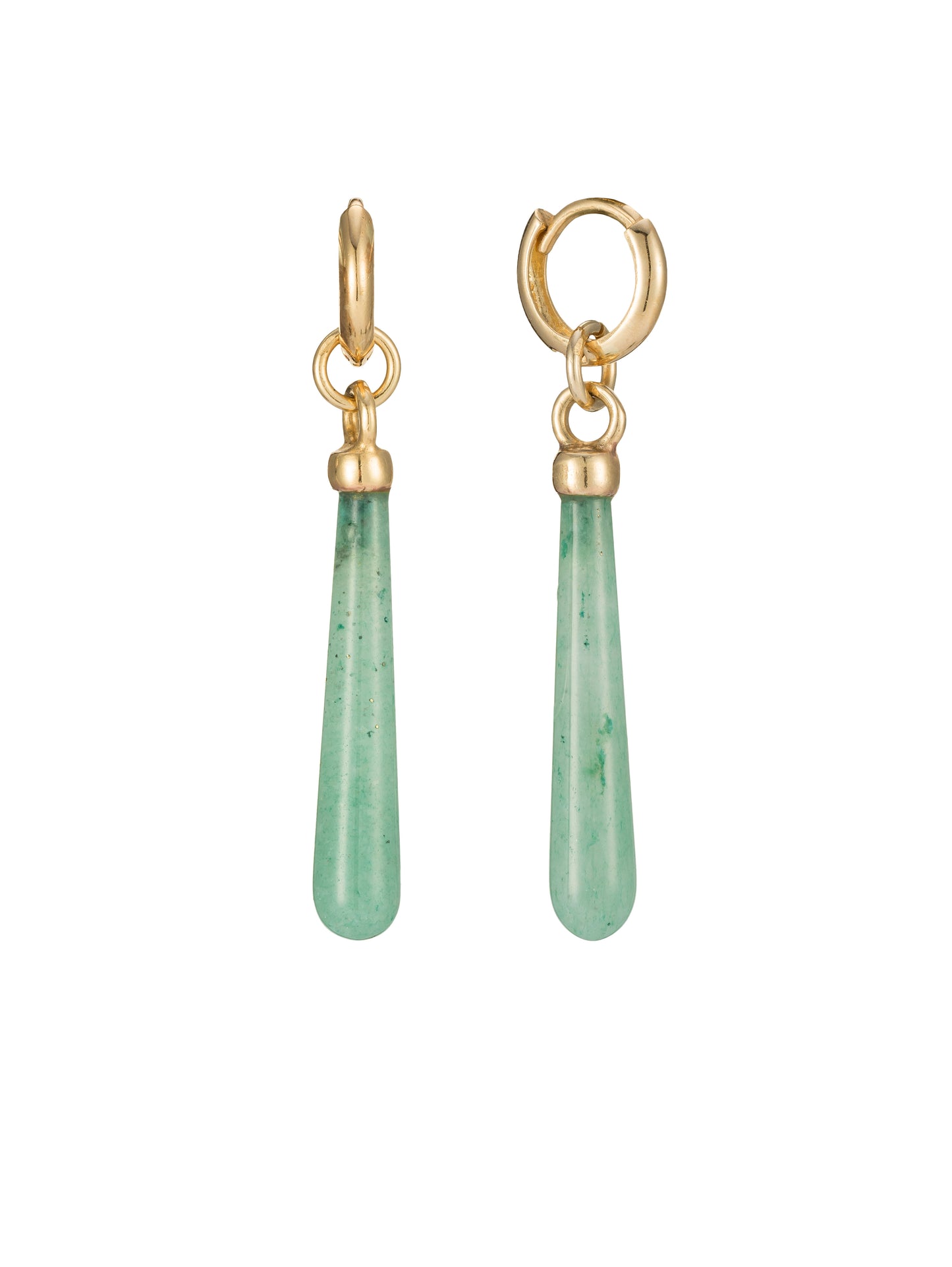 Gold Aventurine Drop Earrings