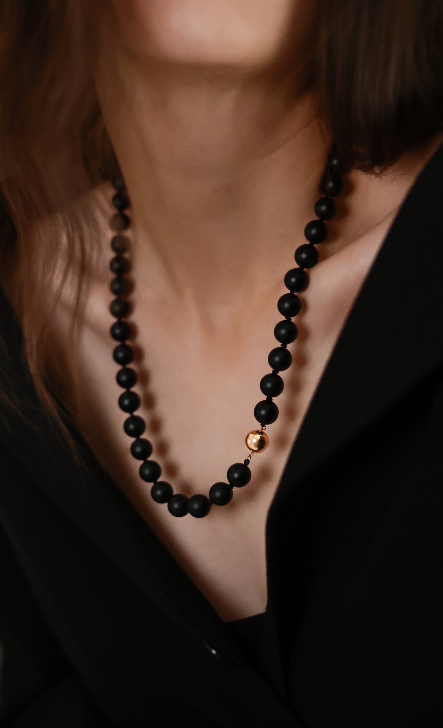 Onyx Bubble Necklace