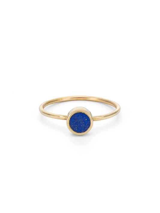 Stellar Blue Lapis Lazuli Small Stacking Ring