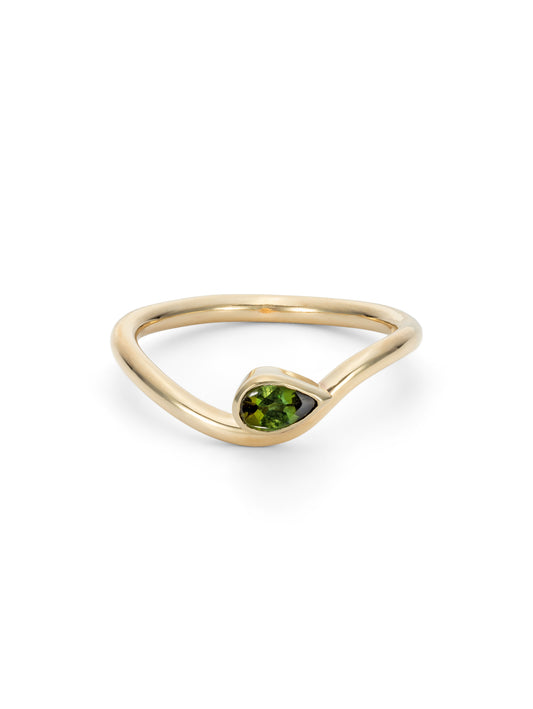 Tourmaline Wave Ring