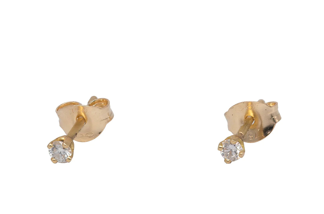 Esme gold diamond earring studs