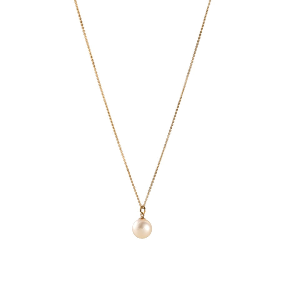 Simple Round Pearl Drop Necklace