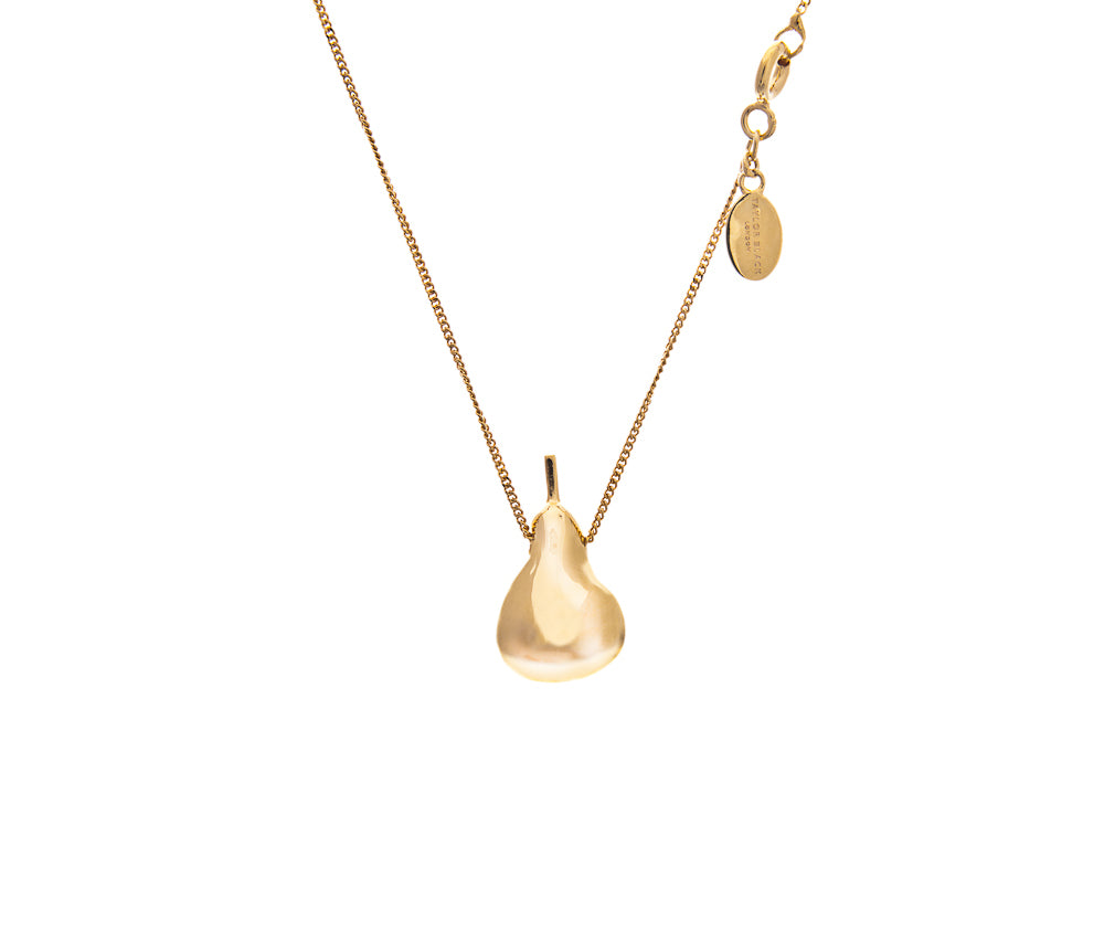 gold pearl pendant necklace