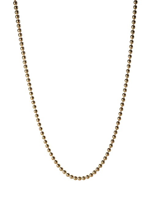 solid gold ball chain